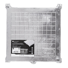 Tampão e Porta Grelha de Alumínio Fundido Esmalte Sintético 50x50cm Cinza GDA