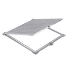 Tampão e Porta Grelha de Alumínio Fundido Esmalte Sintético 50x50cm Cinza GDA