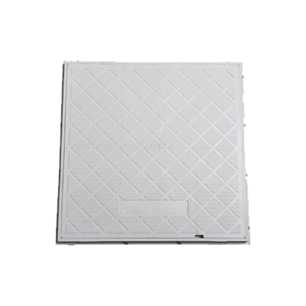 TAMPÃO C/ARO SMPLES BRANCO 50x50cm ODEM