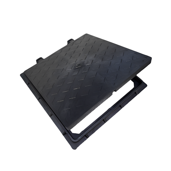 Tampão com Aro 20x20cm Articulado Preto Odem