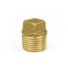 Tampão Latão Roscável Água Quente e Fria 28mm ou 1" Ramo