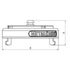 Tampão Storz E.r 2.½ Latão Com Corrente Para Valvula Hidrant