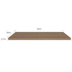 Tampo 27mm Para Balcão De Cozinha 80cm Unna Yescasa Carvalho