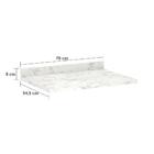 Tampo 70cm Em Mdp Marmore Bp