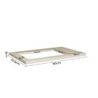 Tampo 80cm Cooktop 4 Bocas Cozinha Milão Cinza Argila