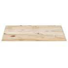 Tampo Retangular Chanfrado de Madeira Pinus 25mm Natural 120x80cm Settis