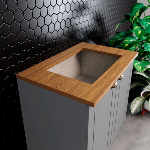 Tampo Com Recorte Para Cooktop Emilly 80cm Espresso Móveis Na