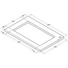 Tampo de Madeira cooktop 04 ou 05 Bocas CD-413 - Ditália Móve