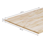 Tampo de Madeira Pinus Natural 60x150x1,7cm Settis