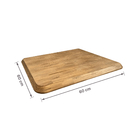 Tampo de Madeira Pinus Quadrado 60x60cm Mel Settis