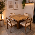 Tampo de Madeira Pinus Quadrado 60x60cm Mel Settis