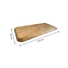 Tampo de Madeira Pinus Retangular 60x120cm Mel Settis