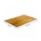 Tampo de Madeira Pinus Retangular 60x150cm Mel Settis