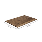 Tampo de Madeira Pinus Retangular 60x160cm Tingido Settis