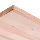 Tampo Retangular de Madeira Saligna Natural 160x60x3cm Madvei