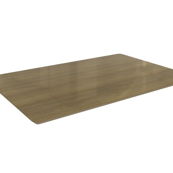 Tampo De Mesa De Jantar Com Vidro 120x80 Nogueira