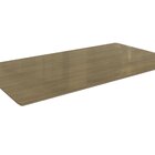 Tampo De Mesa De Jantar Com Vidro 160x90 Nogueira