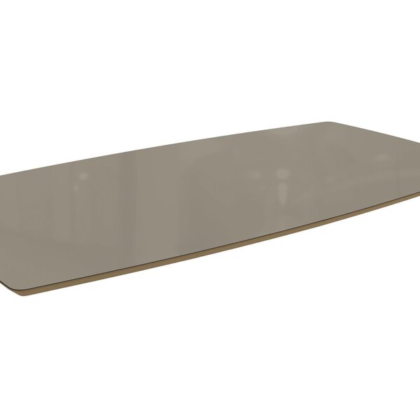 Tampo De Mesa De Jantar Com Vidro 170x90 Nogueira/bronze