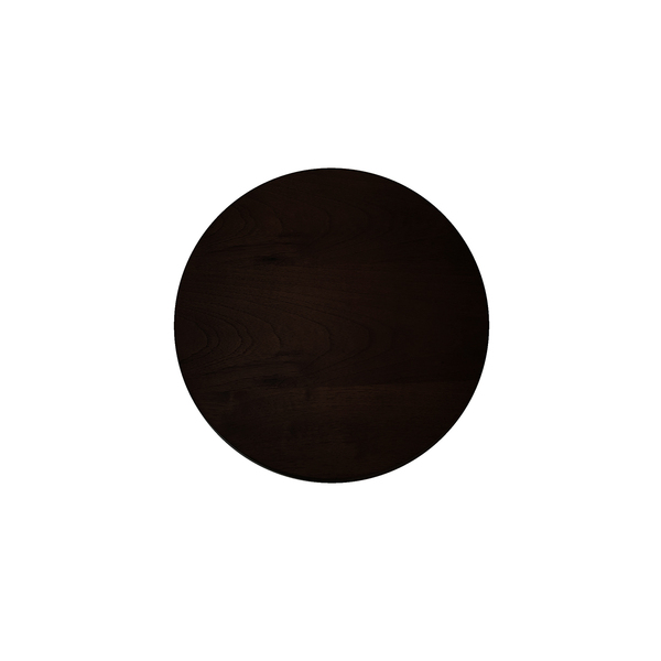 Tampo De Mesa Redondo Bistrô Laminado 40 Cm - Tabaco