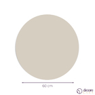 Tampo De Mesa Redondo Bistrô Laqueado 60 Cm - Off White