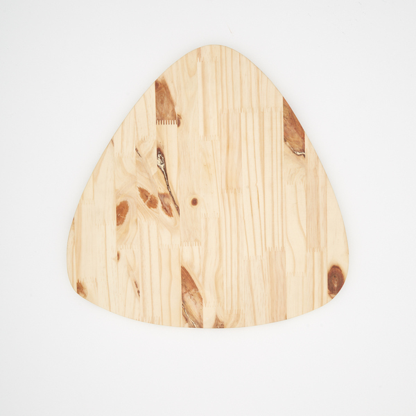 Tampo De Mesa Triangular Zôdio Pinus 40x40cm