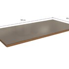 Tampo De Vidro/mdf Para Mesa De Jantar Até 6 Lugares 180x90cm