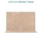 Tampo E Painel Para Cozinha 80cm Art Travertino