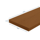 Tampo em MDP Retangular Louro Freijo 90x40x1,8cm Bemfixa