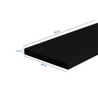 Tampo em MDP Retangular Preto 150X80X1,8cm Bemfixa