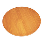 Tampo Madeira 60cm Redondo Envernizado Mesinha Lateral Mesa