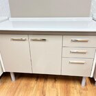 Tampo Mármore Sintético 120cmx53cm Para Balcão De Cozinha   G