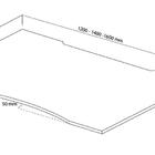 Tampo Mesa Ergonômico Misch Mdf 1200x700 Preto