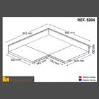 Tampo Multimóveis Multiuso Mdp 30mm Para Balcão De Canto Bert