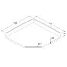 Tampo Obliquo Para Balcão De Cozinha 75 Cm Cd406 Dtall