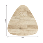 Tampo Orgânico de Madeira Pinus 35mm Natural 120x115cm Settis