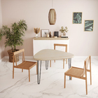 Tampo Orgânico de Madeira Pinus 35mm Natural 120x115cm Settis