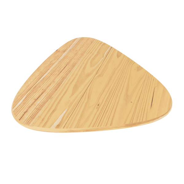 Tampo Orgânico de Madeira Teca 35mm Natural 120x115cm Settis