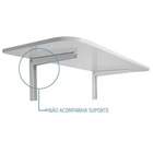 Tampo P/ Mesa Dobrável De Parede 90x40 Cm - Branco