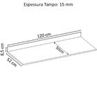 Tampo Para Balcao 120 Cm Com Vista 92000 Demobile