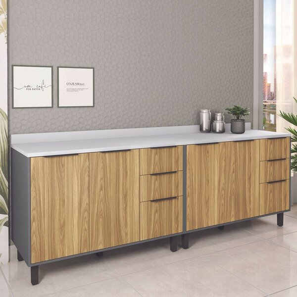 Tampo Para Balcão 240cm Berlim Branco Bp