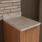 Tampo Para Balcão 40cm Cz3122 Mármore Branco - Tecno Mobili