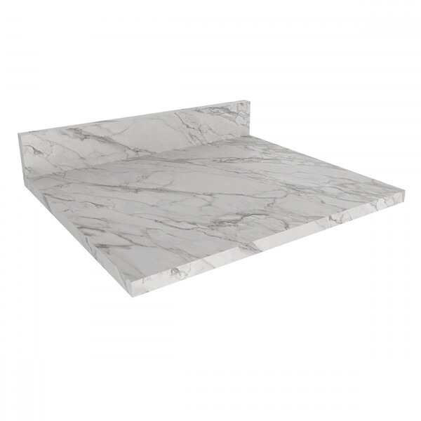 Tampo Para Balcão 60cm Cz3144 Mármore Branco - Tecno Mobili