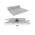 Tampo Para Balcão 60x52 Cm Mármore Cz Branco