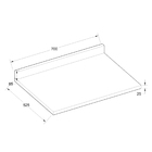 Tampo Para Balcao 700 Ebano