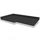 Tampo Para Balcão 98 Cm De Canto 100% Mdf B649 Preto Brilho -
