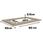 Tampo Para Balcão Cooktop Kappesberg Nogueira 80cm X 52cm