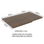Tampo Para Balcão De Canto Lux De 64 X 102 Cm Madesa - Rustic