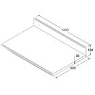 Tampo Para Balcão De Cozinha 120 Cm Cd405 Dtall