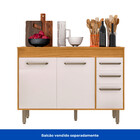 Tampo Para Balcão De Cozinha 120cm Malta Freijó - Poliman