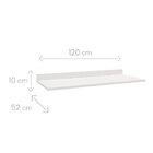 Tampo Para Balcão De Cozinha 120cm Menu Kitchen  Branco